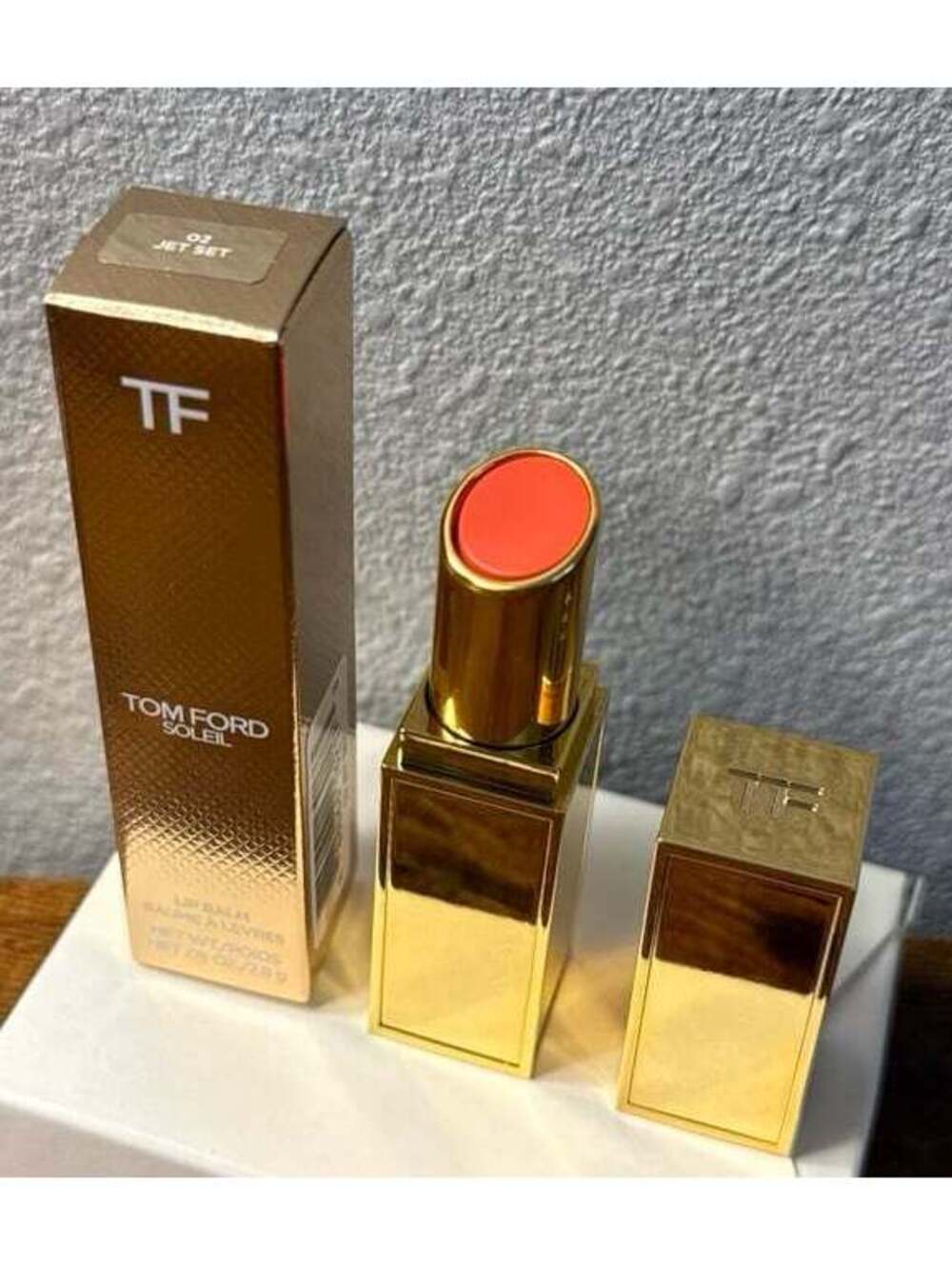 Tom Ford Lip Balm SOLEIL in Coral Shade - 02 JETSET